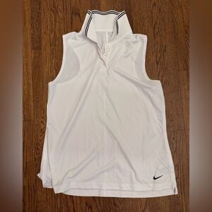 Nike Women's White Sleeveless Tank Top